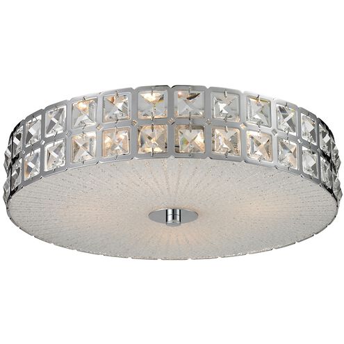 Wickham 4 Light 16 inch Chrome Flush Mount Ceiling Light