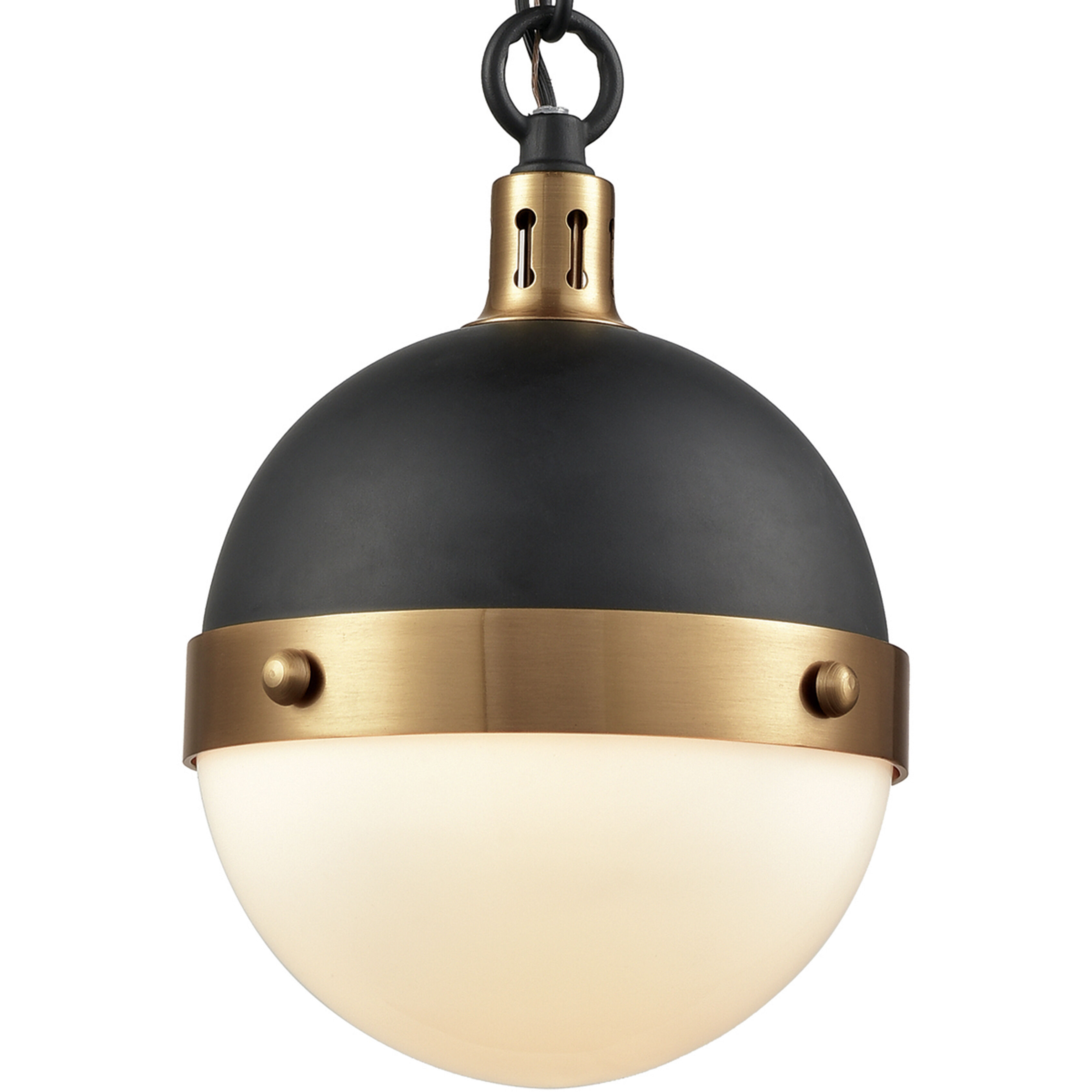 ELK 14474/1 Harmelin 1 Light 7 inch Matte Black with Satin ELK 14474/1 Harmelin 1 Light 7 inch Matte Black with Satin