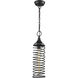 Spring 1 Light 5 inch Oil Rubbed Bronze Mini Pendant Ceiling Light