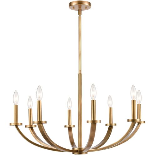 Erindale 8 Light 30 inch Natural Brass Chandelier Ceiling Light