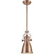 Chadwick 1 Light 8 inch Antique Copper Mini Pendant Ceiling Light in Incandescent