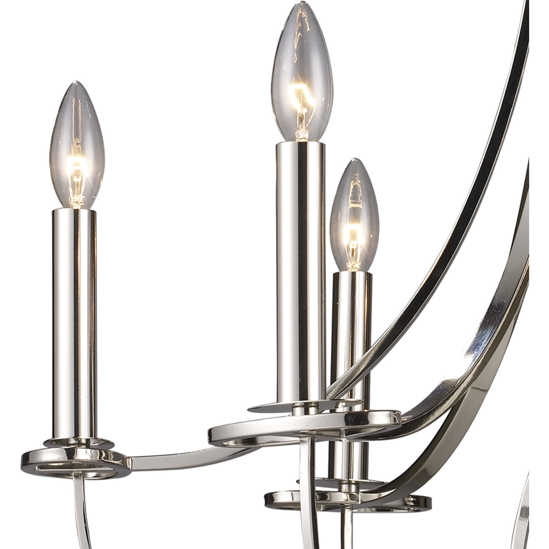 ELK 10121/6 Dione 6 Light 25 inch Polished Nickel Chandelier