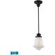 Schoolhouse LED 8 inch Oil Rubbed Bronze Mini Pendant Ceiling Light