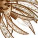 Naples 5 Light 21 inch Matte Gold Semi Flush Mount Ceiling Light