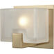 Ridgecrest LED 6 inch Satin Brass Vanity Light Wall Light