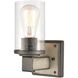Annenberg 1 Light 6 inch Anvil Iron with Distressed Antiqued Gray Vanity Light Wall Light