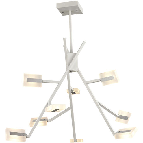 Svelta LED 33.5 inch Matte White with White Chandelier Ceiling Light