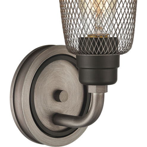 Glencoe 1 Light 6 inch Weathered Zinc with Oil Rubbed Bronze Vanity Light Wall Light