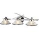 Refraction LED 25 inch Polished Chrome Vanity Light Wall Light in Etched Clear