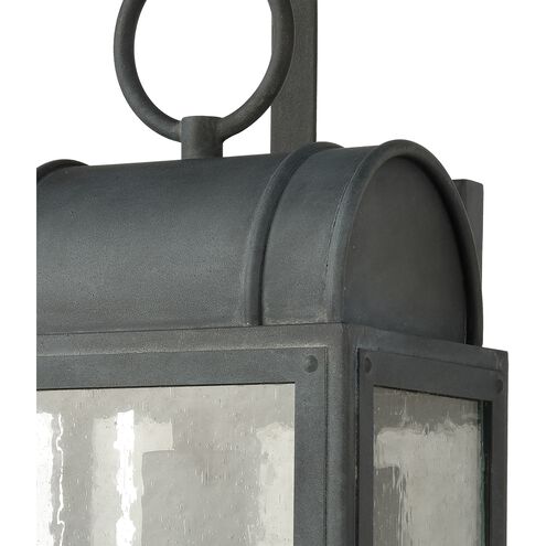 Heritage Hills 1 Light 19 inch Aged Zinc Outdoor Wall Sconce