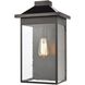 Lamplighter 1 Light 17 inch Matte Black Outdoor Wall Sconce