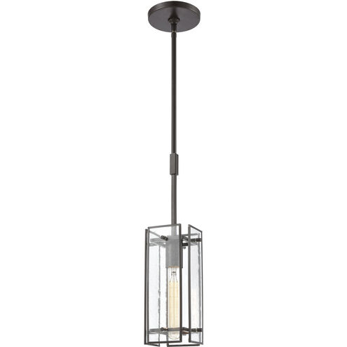 Hyde Park 1 Light 5 inch Oil Rubbed Bronze with Clear Mini Pendant Ceiling Light