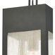 Angus 1 Light 7 inch Charcoal Outdoor Pendant