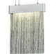 Meadowland LED 8 inch Silver with Polished Chrome Mini Pendant Ceiling Light