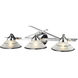 Refraction LED 25 inch Polished Chrome Vanity Light Wall Light in Etched Clear