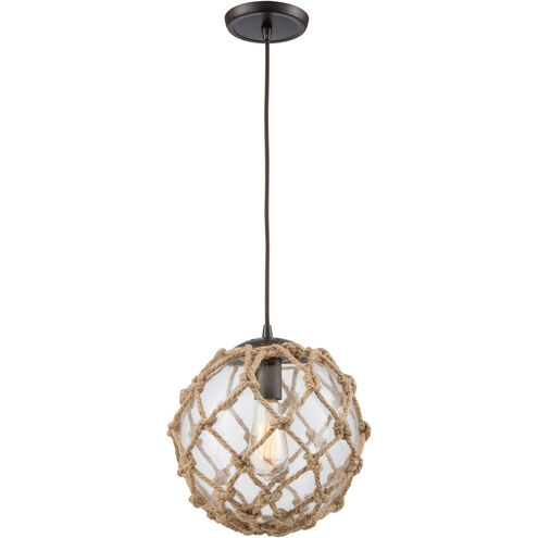 Coastal Inlet 1 Light 11 inch Oil Rubbed Bronze Multi Pendant Ceiling Light, Configurable