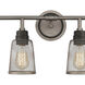 Glencoe 4 Light 32 inch Weathered Zinc with Oil Rubbed Bronze Vanity Light Wall Light