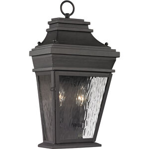 Forged Provincial 2 Light 18 inch Charcoal Outdoor Sconce