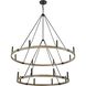 Transitions 16 Light 56 inch Oil Rubbed Bronze with Aspen Chandelier Ceiling Light