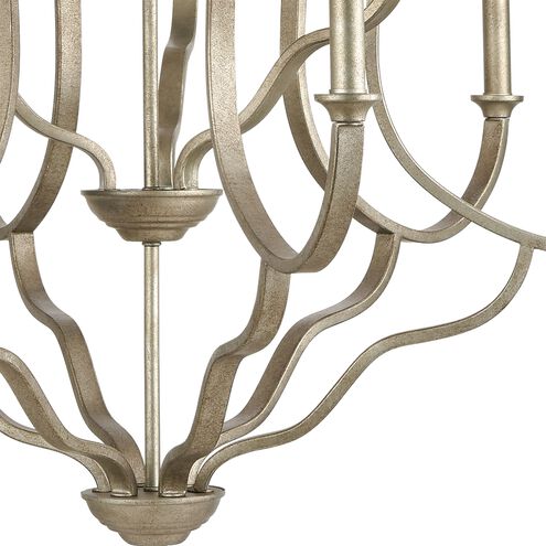 Lanesboro 9 Light 34 inch Dusted Silver Chandelier Ceiling Light