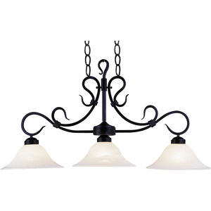Buckingham Linear Chandelier Ceiling Light in Incandescent