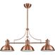 Chadwick Linear Chandelier Ceiling Light in Incandescent