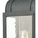 Heritage Hills 1 Light 14 inch Aged Zinc Outdoor Wall Sconce