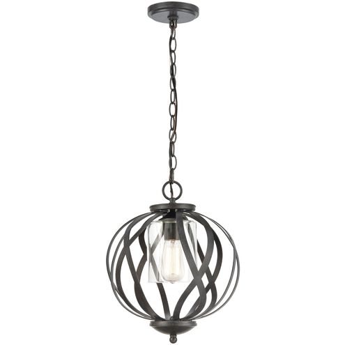 Daisy 1 Light 12 inch Midnight Bronze Pendant Ceiling Light