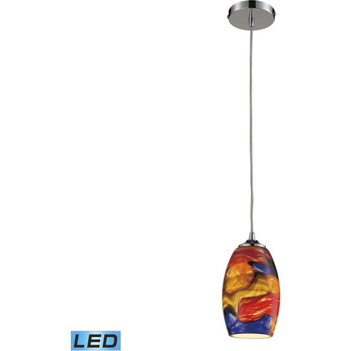 Surrealist LED 5 inch Polished Chrome Multi Pendant Ceiling Light in Standard, 1, Configurable