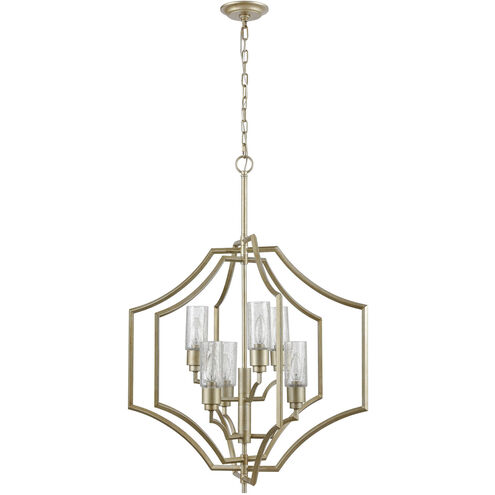 Cheswick 6 Light 28 inch Aged Silver Chandelier Ceiling Light