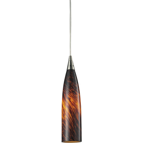 Lungo LED 3 inch Satin Nickel Multi Pendant Ceiling Light in Snow White Glass, Standard, 1, Configurable