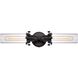 Fulton 2 Light 20 inch Oil Rubbed Bronze with Clear Vanity Light Wall Light