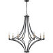 Spanish Villa 8 Light 36 inch Charcoal Chandelier Ceiling Light
