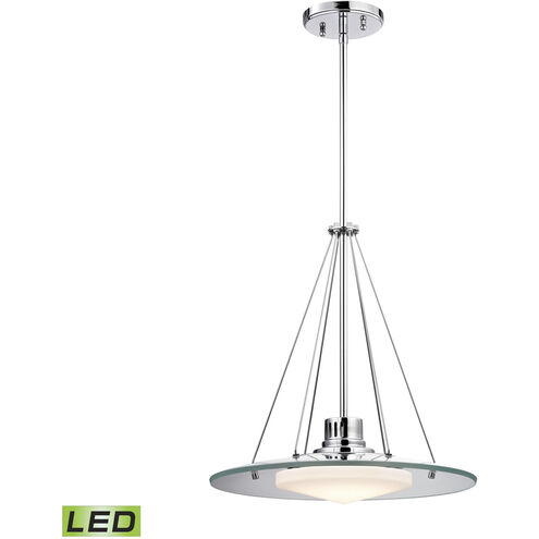 Tribune LED 15.75 inch Chrome Pendant Ceiling Light