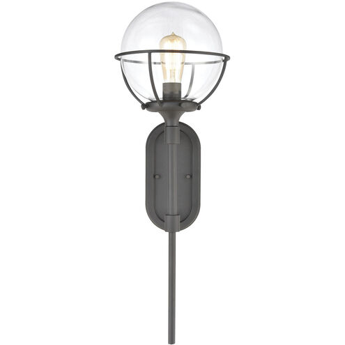 Girard 1 Light 28 inch Charcoal Outdoor Sconce
