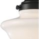 Schoolhouse 1 Light 8 inch Oil Rubbed Bronze Mini Pendant Ceiling Light in Incandescent