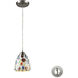 Gemstone 1 Light 6 inch Satin Nickel Mini Pendant Ceiling Light