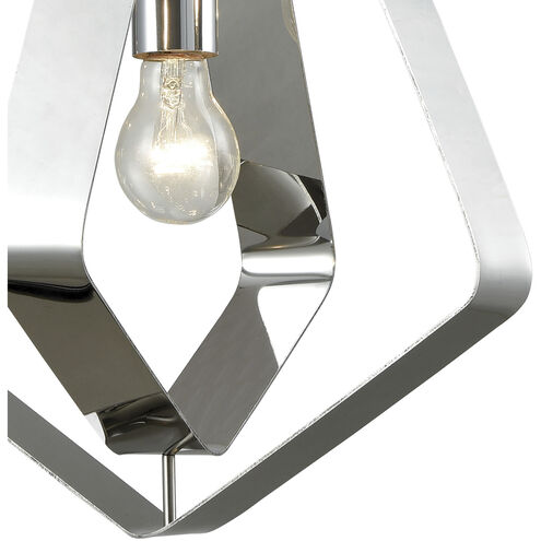 Anguluxe 1 Light 14 inch Polished Chrome Pendant Ceiling Light
