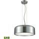 Kore LED 14 inch Aluminum with White Pendant Ceiling Light