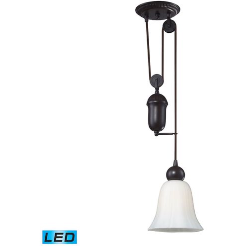 Farmhouse LED 7 inch Oil Rubbed Bronze Mini Pendant Ceiling Light