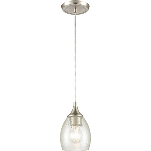 Miranda 1 Light 5 inch Satin Nickel Mini Pendant Ceiling Light