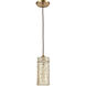 Roubaix 1 Light 5 inch Satin Brass Mini Pendant Ceiling Light