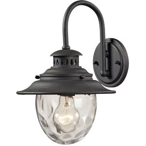 Searsport 1 Light 13 inch Weathered Charcoal Outdoor Sconce