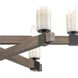 Stone Manor 6 Light 27 inch Matte Black with Aspen Chandelier Ceiling Light