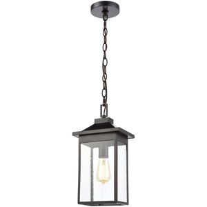 Lamplighter 1 Light 8 inch Matte Black Outdoor Pendant