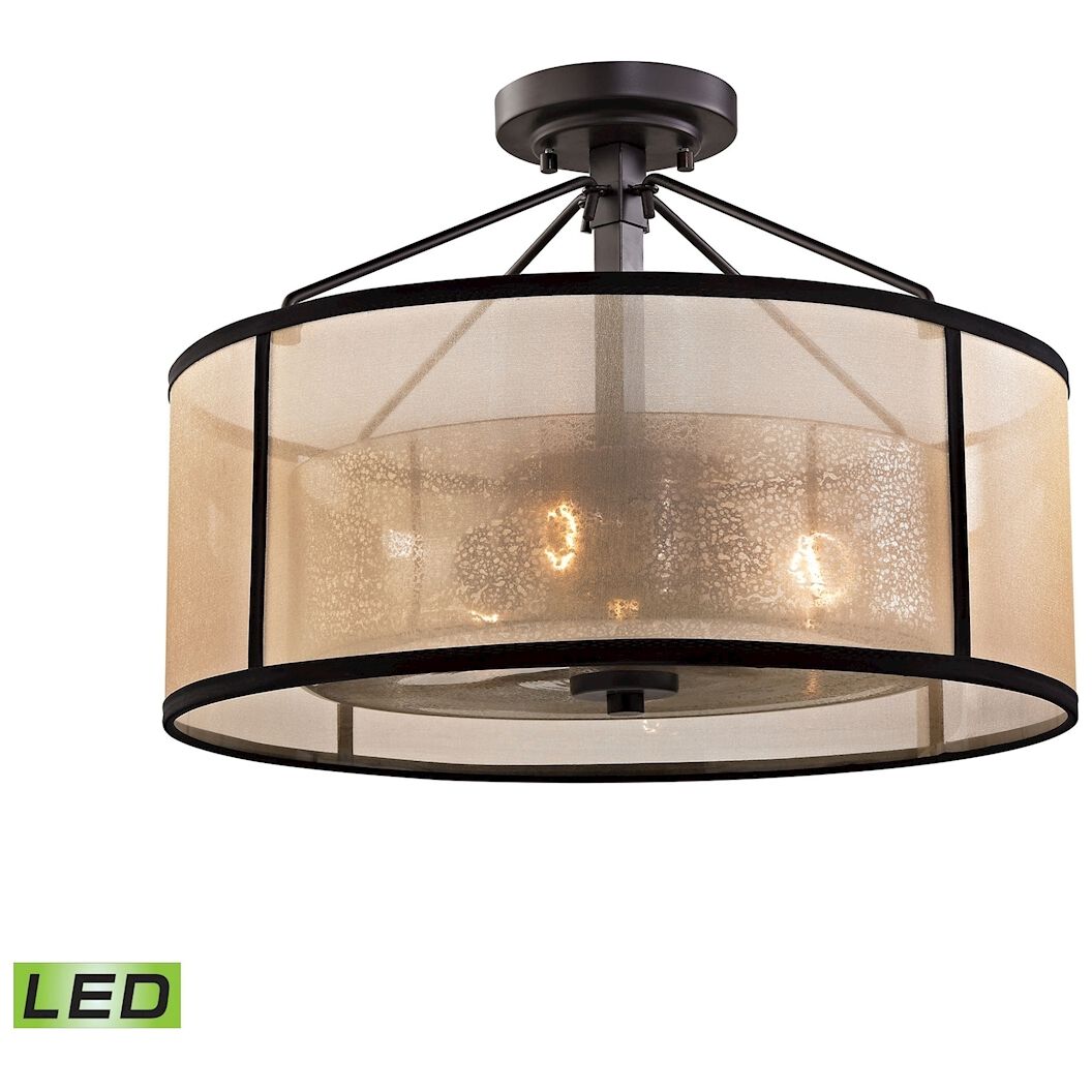 Bronze semi flush mount hot sale ceiling light