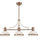 Chadwick Linear Chandelier Ceiling Light in Incandescent