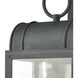 Heritage Hills 1 Light 19 inch Aged Zinc Outdoor Wall Sconce