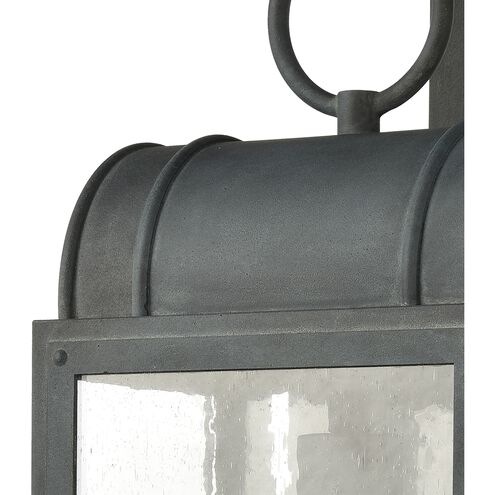 Heritage Hills 1 Light 19 inch Aged Zinc Outdoor Wall Sconce