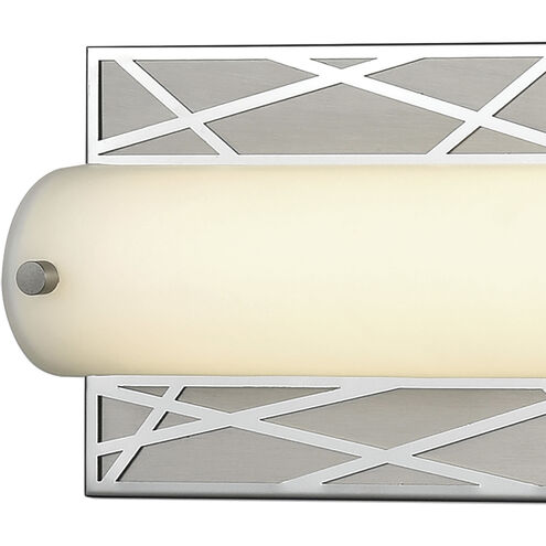 Captiva LED 36 inch Silver with Matte Nickel Vanity Light Wall Light